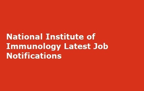 National Institute of Immunology Latest Job Notifications
