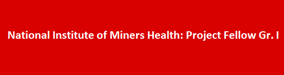 National Institute of Miners Health Walk in Interviews 2017 Project Fellow Gr. I