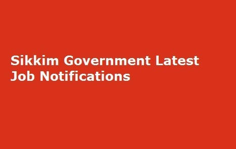 Sikkim Government Latest Job Notifications