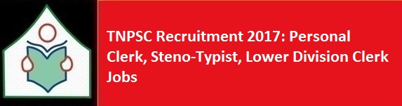 TNPSC Recruitment 2017 Personal Clerk Steno Typist Lower Division Clerk Jobs