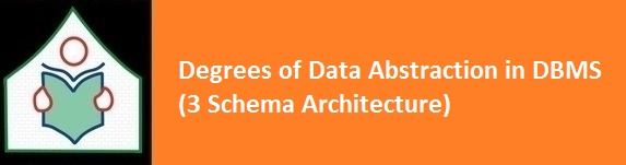 Degrees of Data Abstraction in dbms 3 Schema Architecture